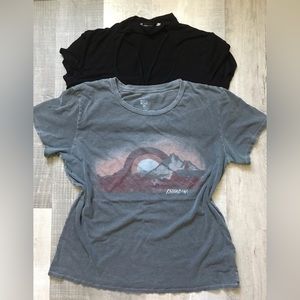 Short-Sleeve Relaxed Fit Tops Size L